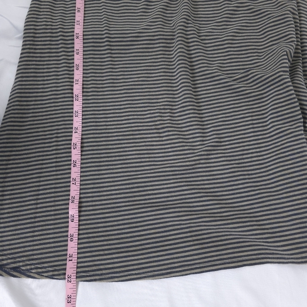 Soft Surroundings Long Sleeve Navy Stripe Dress S - Picture 8 of 9